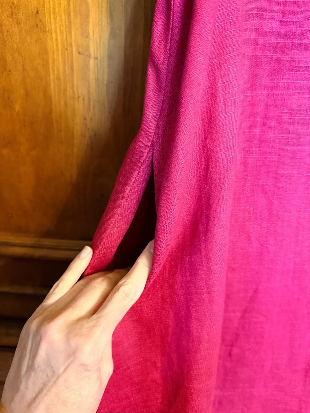 Le Muse Cerise Pink Short Sleeve Summer Kiss Swing Dress Size L - Picture 10 of 11